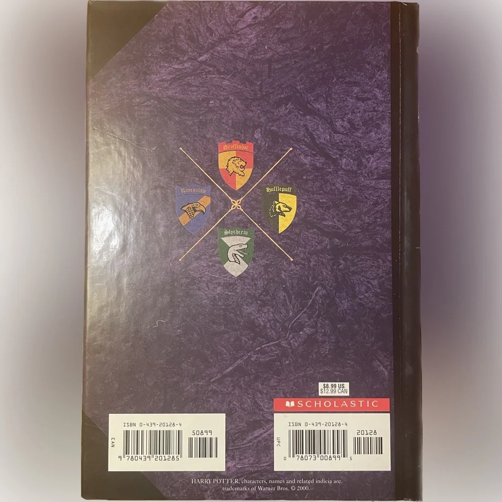 Vintage 2000 Harry Potter Hardcover Journal Scholastic Hogwarts Crests 🛡️📔